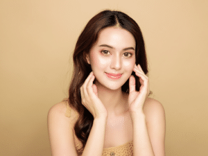 woman are happy with perfect clean healthy skin and beautiful long brown hair. 300x225 1